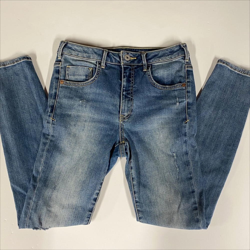15. Pilcro And The Letterpress - Anthropologie | Ultra High-Rise Skinny Jeans - Picture 2 of 12
